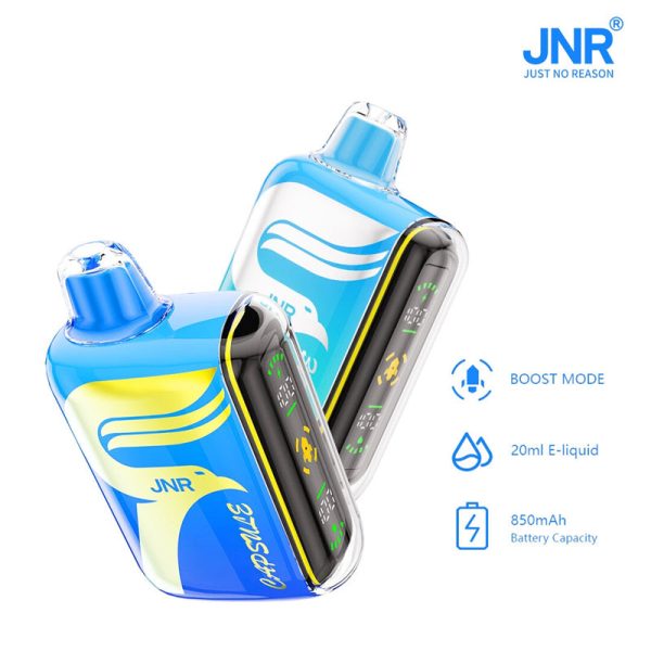 Jnr Capsule 15k 15000 Puffs Tornado Box Dual Mesh Rechargeable Disposable Vape Screen Display Vaper-850mAh Battery, 20ml E-liquid, Multiple Nicotine 20 Flavors - 图片 4
