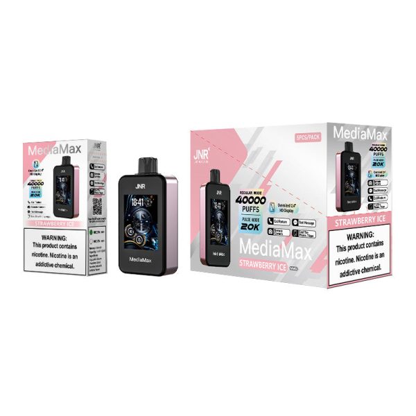 Wholesale Newest Jnr Vape watch 30000 Game Vape Multi Function Music Vape Disposable Vape Pen Mediamax 40000 Puffs Phone Call Magic Watch Vape-1000mAh Battery, 21ml E-liquid, Multiple Nicotine 10 Flavors - 图片 3