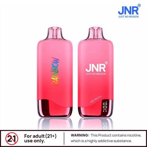 Jnr Rainbow 10500 Puffs Disposable Vaper Dual Mesh Vape Electronic Cigarette With Display-600mAh Battery,18ml E-liquid, Multiple Nicotine 25 Flavors - 图片 4